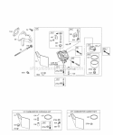 Carburetor KitsGasket Sets-Carburetor Diagram and Parts List for 257412-0100-E1  Briggs and Stratton Engine